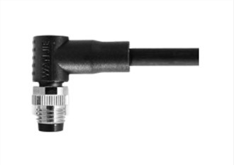 M8 Αρσενικό ορθή γωνία UnShield A-Κωδικοποίηση 6PIN PUR 1.0M M8X1.0